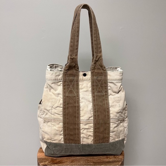 Rare Wallace & Barnes J. Crew Dry Goods New York Canvas Tote Bag - Picture 2 of 15